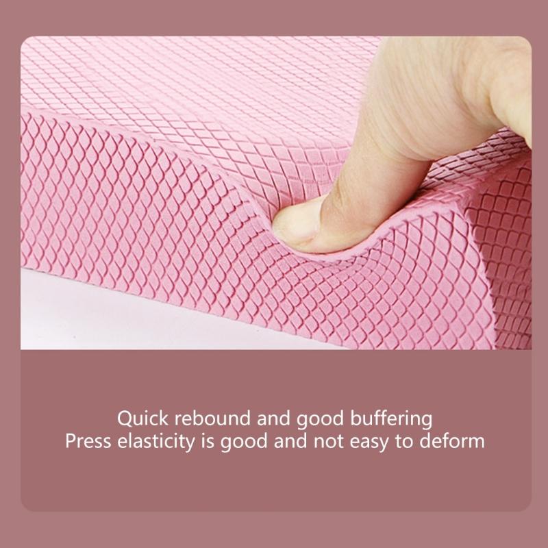 Hochdichte Schaumstoff-Knieschoner Rutschfestes Balance-Pad Verdicktes Fitness-Balancekissen Pilates-Schaumstoffplatte Einfach zu verwenden