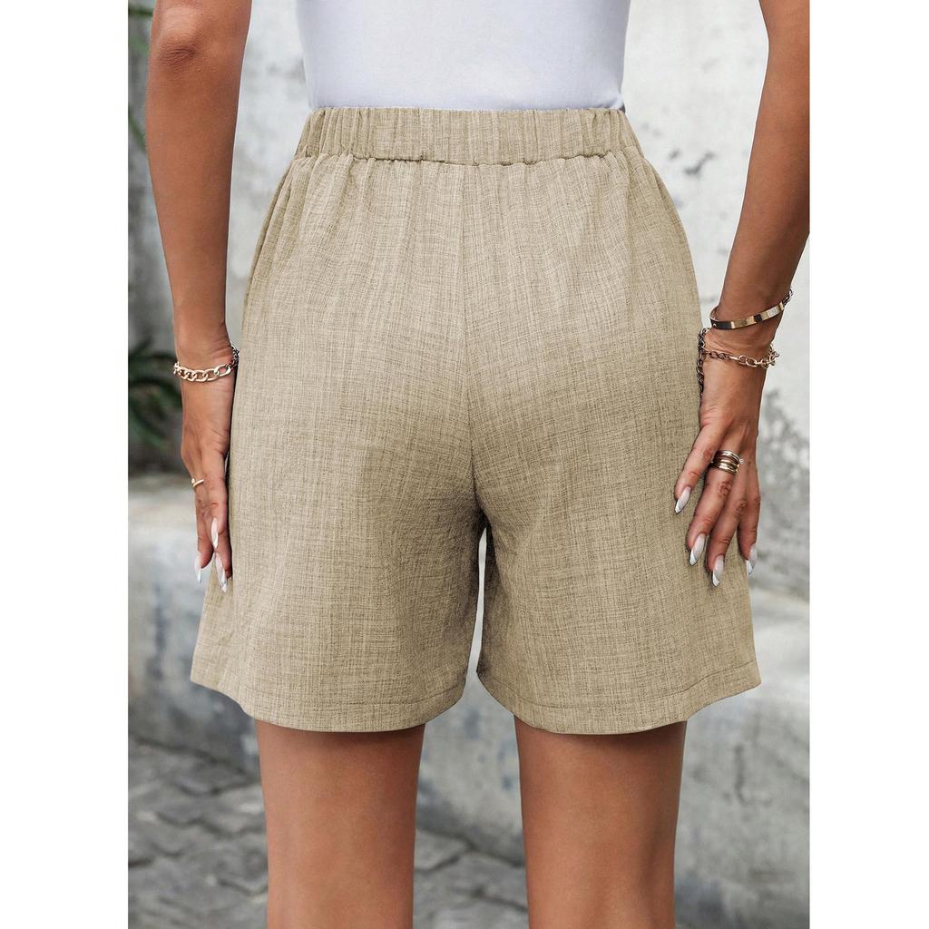 Women's Drawstring Shorts Elastic Waist Lightweight Summer Casual Short With Pockets