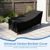 Patio Chaise Lounge Cover Waterproof Oxford Cloth Outdoor Lounge Chair Cover with Storage Bag Furniture Protective Cover