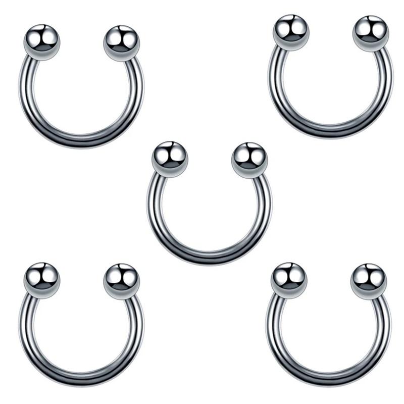 85PCS/Set Stainless Steel Eyebrow Bar Tongue Lip Nose Pircing Ear Studs Stainless Steel Mixed Body Jewelry Fashion Piercing Set