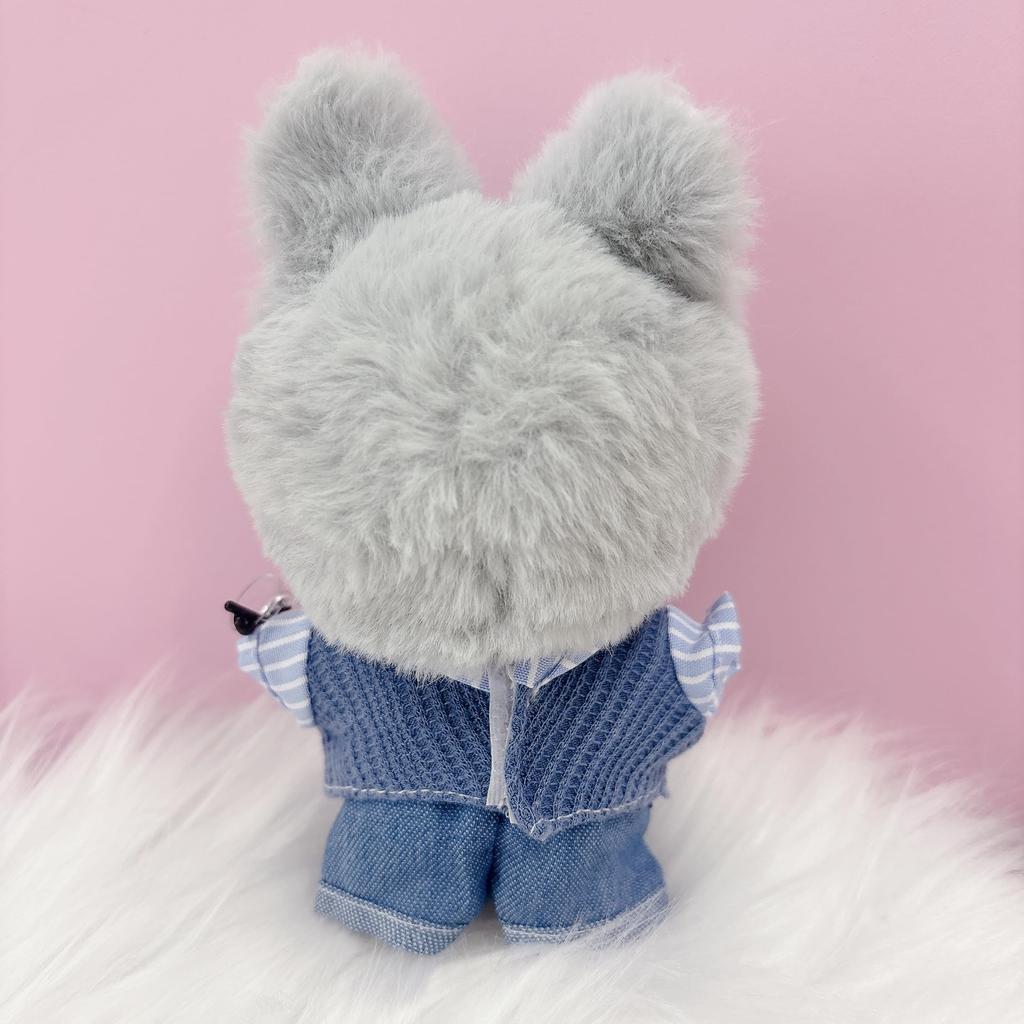 Shirt and pants set with tie for 10cm blue [parallel import goods] Model Kit