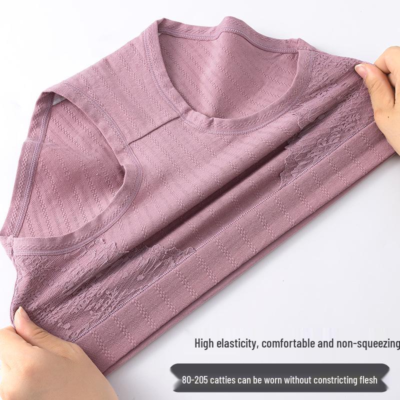 High-Waisted Cotton Briefs for Middle-Aged and Elderly Women - Comfortable, Breathable, Plus Size.