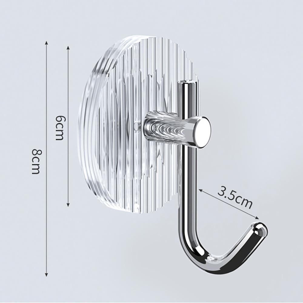 

2 шт. акриловые металлические настенные крючки без дырокола, держатель для полотенец, сверхмощные кухонные стойки для ванной комнаты, украшения гостиной, крючки для полотенец для пальто 2pcs серебряный