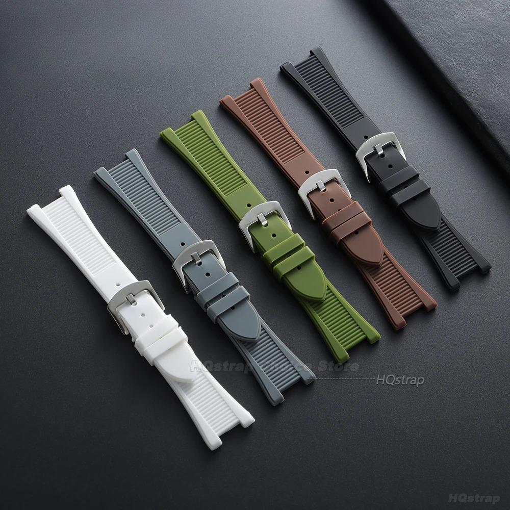 25x13mm Silicone Strap for Patek Philippe Watch Band Series 5711/5712/5980 Women Men Waterproof Bracelet Sport Rubber Wristband