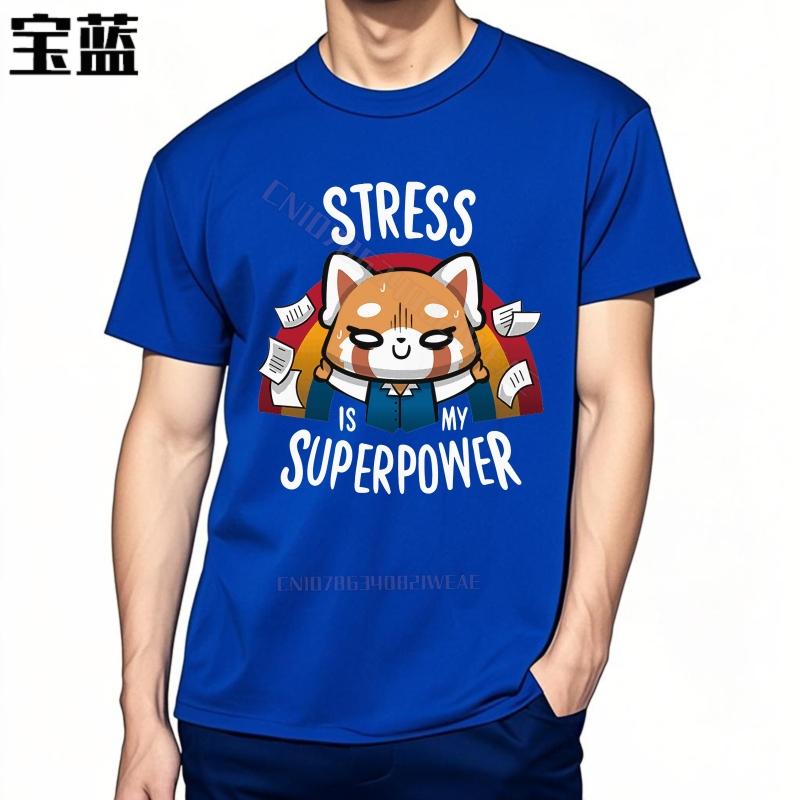 Tshirt Unisex Streetwear Unisex Tshirt Stress Is My Superpower Brand Soft Cotton Teeshirt Minimalist Black Vintage Tshirt