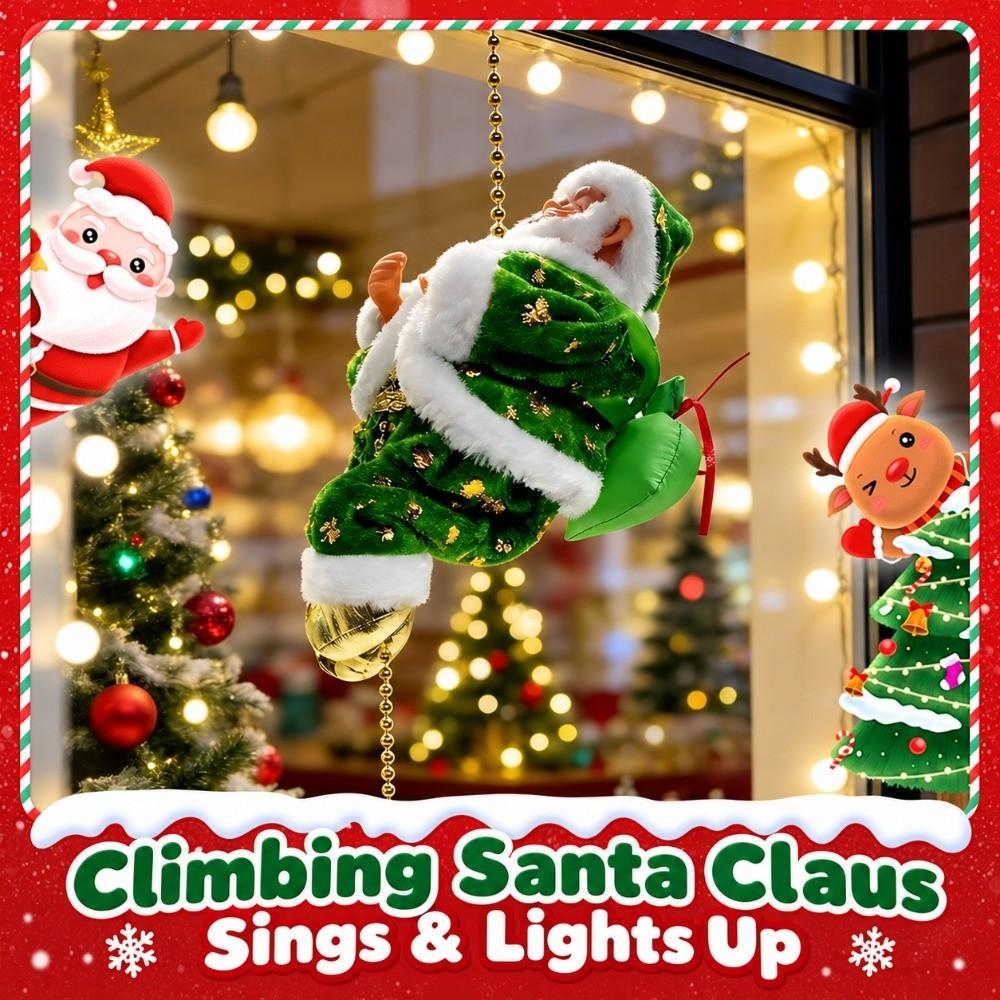 Glowing Light Santa Claus Hanging Ornament Singing Santa Claus Ornament  Home Holiday Decor