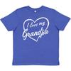 Inktastic I Love My Grandpa In White Chalk Heart Youth Kids Boys T-Shirt Family Grandkid
