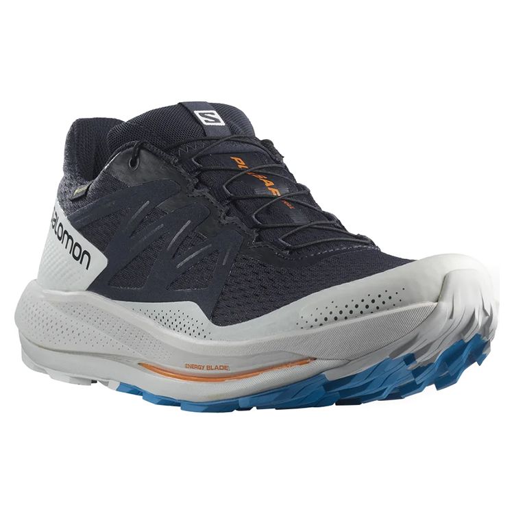 Salomon Pulsar Trail Gore-Tex Comfortable Versatile Slip-Resistant Durable Breathable Low-Top Outdoor Functional Shoes Men Shoes Black Gray 417499