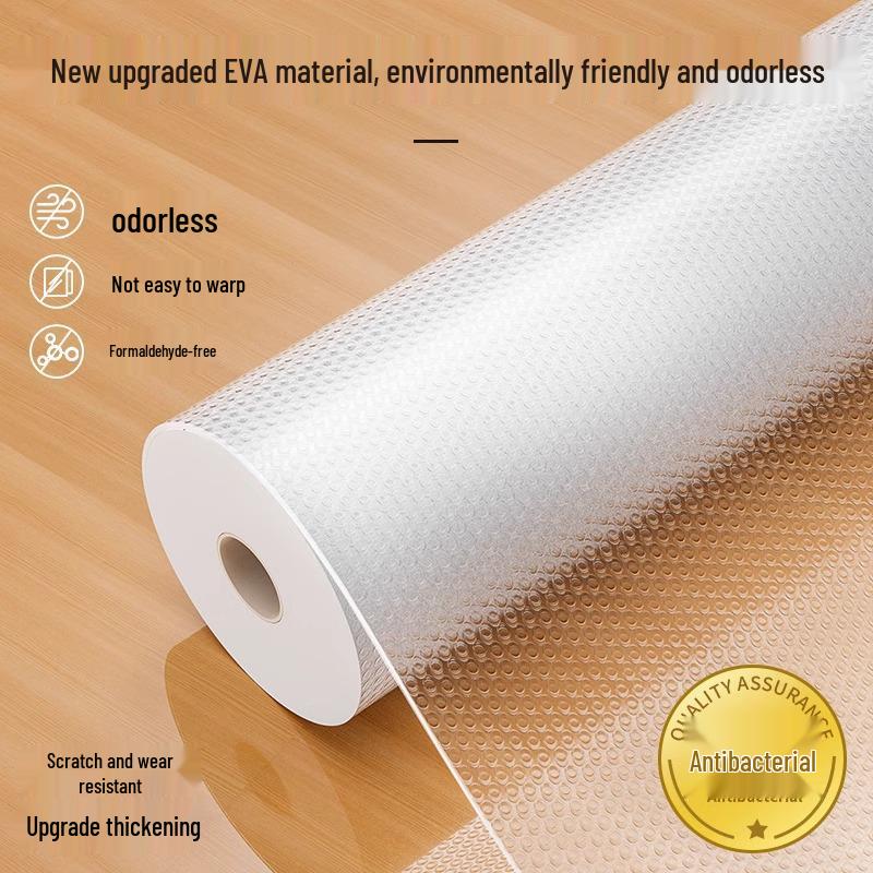 Waterproof Self-Adhesive Drawer and Cabinet Liner - Oilproof, Dustproof, Moisture-Proof Mat for Wardrobes and Kitchens