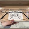 3PCS Ultra-Light Retro Frame Eyeglasses Frame for Men Women Students with Anti-Blue Light Prescription Glasses