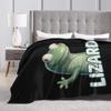 Hoppers Cute Tom Lizard  Retro  Blankets  Flannel Throw Blankets Bedroom Sofa Decoration Ultra-Soft Warm Bedsprea ,