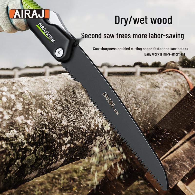 Folding Handheld Woodworking Saw - Portable Manual Tree and Wood Cutting Tool
