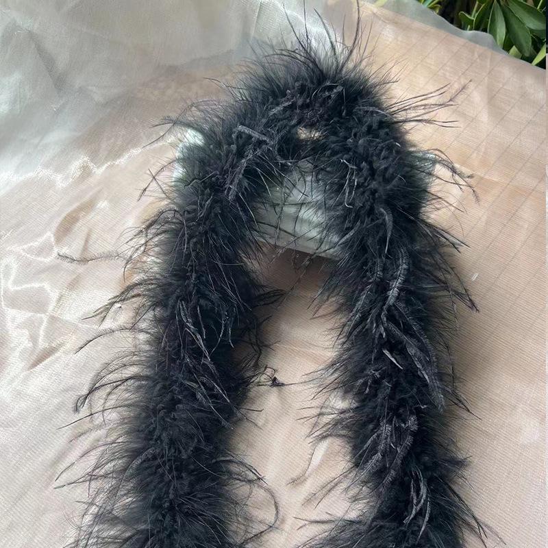 Ostrich Feather Strips and Headdresses: Perfect for Evening Gowns, Wedding Dresses, and Clothing Decoration