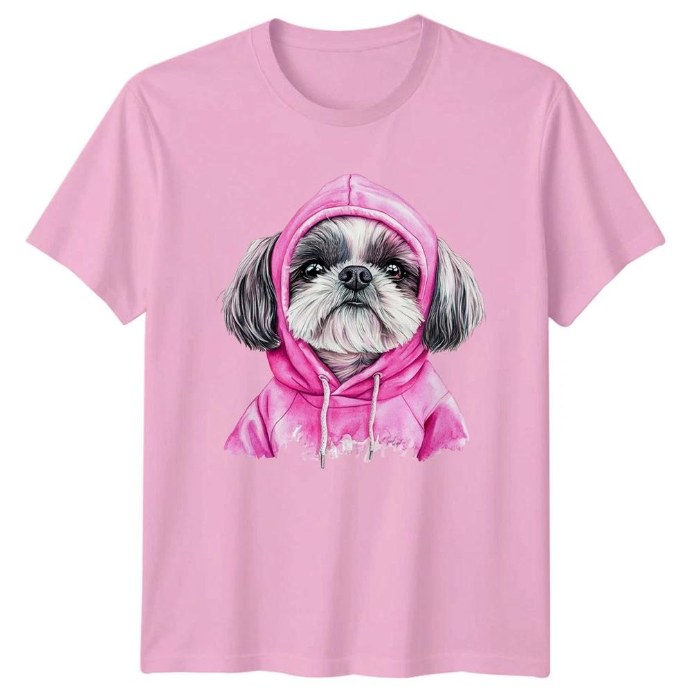 Cute Shih Tzu Dog In Pink TShirt Shih Tzu Dog Pets Lover