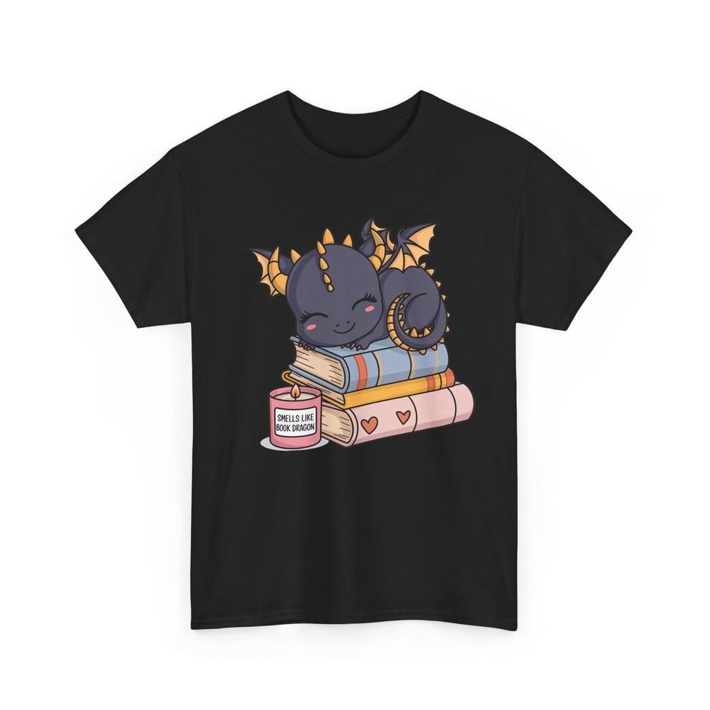 

Книжная футболка | Футболка Книговерта | Футболка «Пахнет как книжный дракон» M