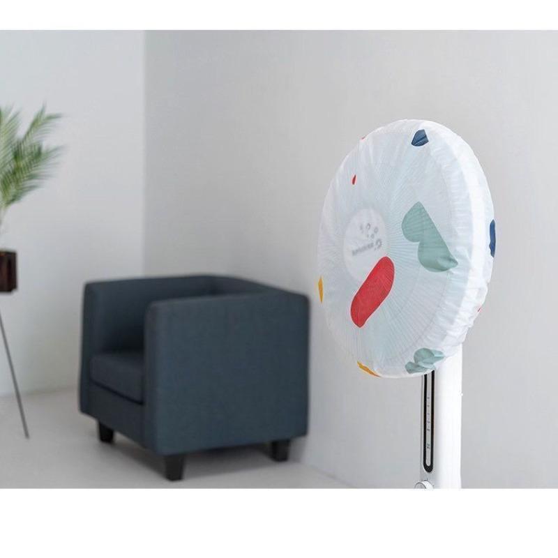 2PCS electric fan dust cover - durable PVC plastic dust protective cover, suitable for all fans, ruffle edge shape, simple appearance