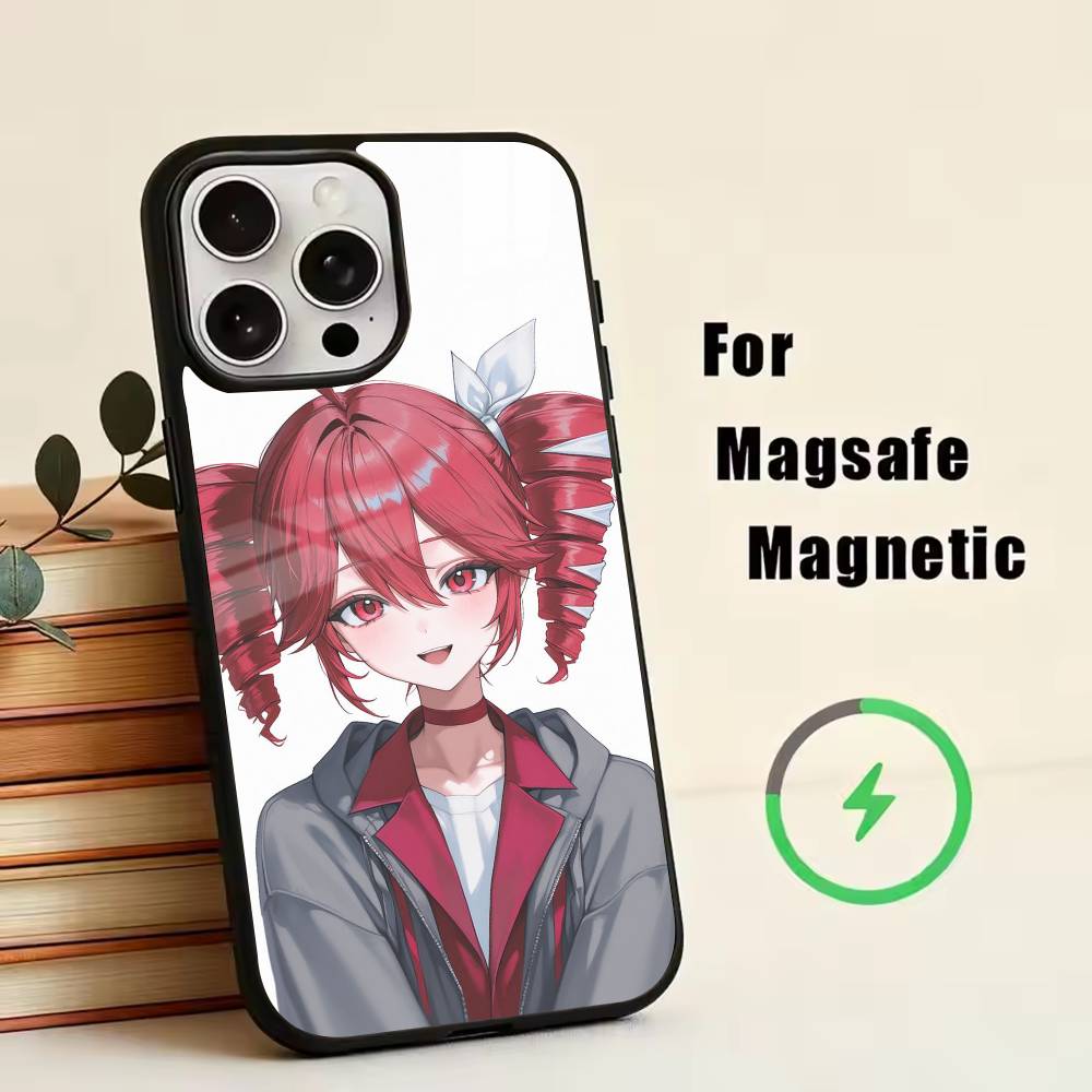 TM-Kasane Teto Get To Me Phone Case For iPhone17,16,15,14,13,12,11 Plus,Pro Magnetic For Magsafe Wireless Charging