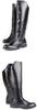 Cnstone Herren Lange Stiefel, Reitstiefel, Jockeystiefel, Reiterschuhe, Militärstil, Cosplay, Mode, Visual Kei, Gothic-Stil (Größe 43/26.5cm)