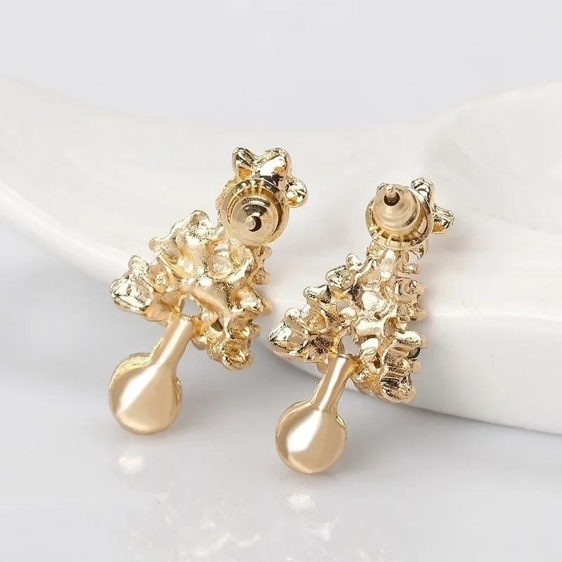 Mode Ohrringe Weihnachtsbaum Strass Ohrstecker Elegant Schmuck Weihnachtsgeschenk Ohrringe Accessoires für Damen