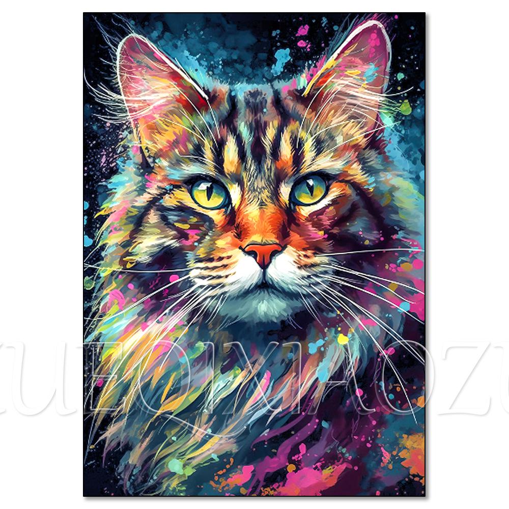 Neues DIY Diamantmalerei Katze Hund Schwan Tier Diamantstickerei Voll Strass zu verkaufen Mosaik Einlegekunst Wanddekoration