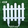 White Plastic Picket Fence for Garden, Flower Bed, or Kindergarten Decoration