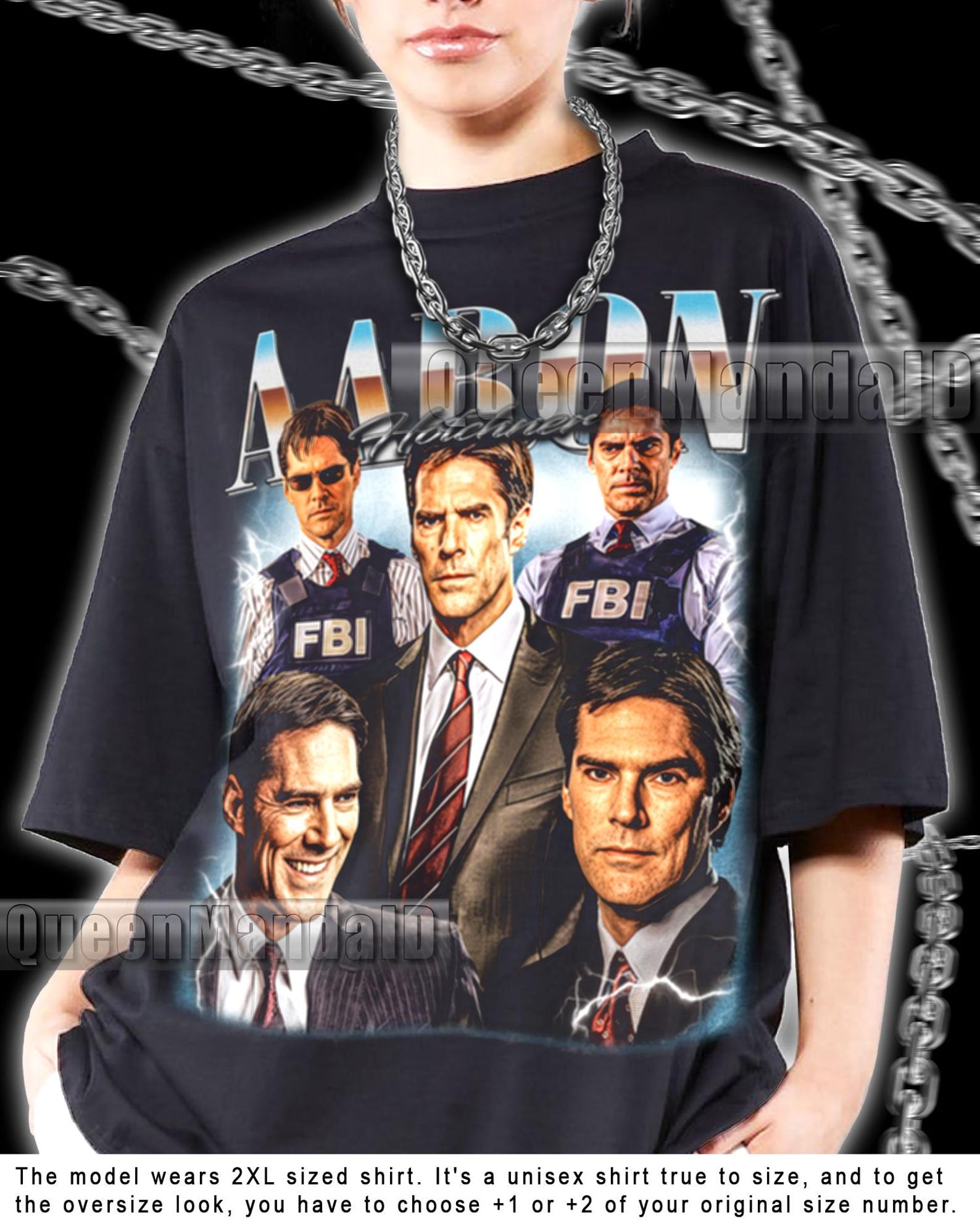 Aaron Hotchner 90s Retro Fan Shirt, Criminal Minds T-Shirt PK338 L
