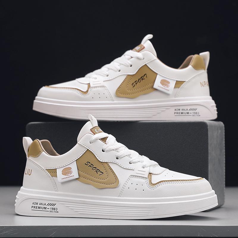 Trendy Brand Men'S Shoes Breathable Sports And Leisure Board Shoes Design Sense Boys White Shoes Sports Shoes