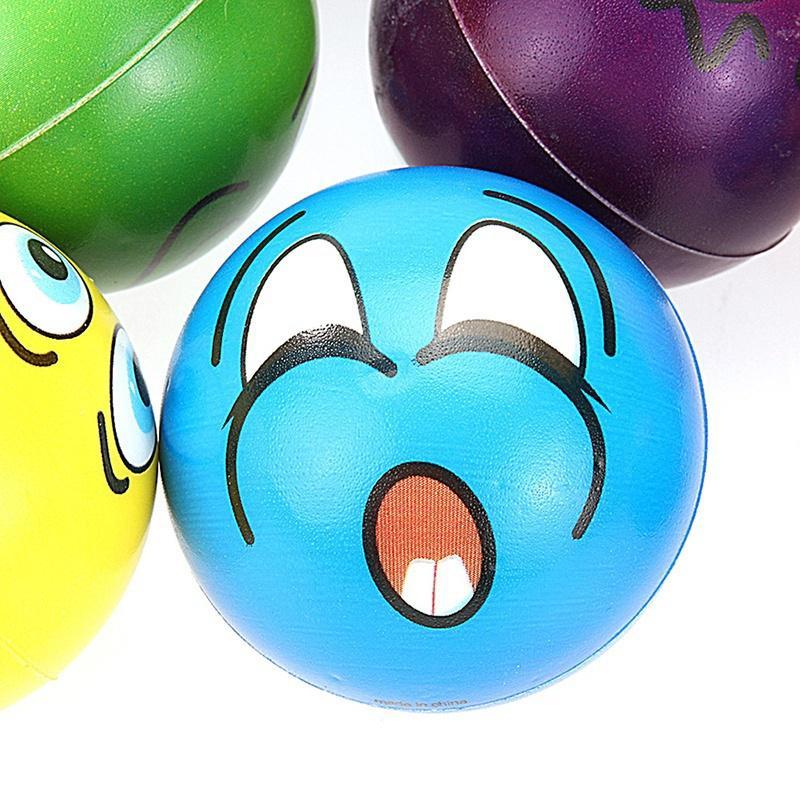 6 Stück   Mode Emoji 12 Zoll Aufblasbare Schwimmbadparty Wasserspielballons Strandball Spielzeug