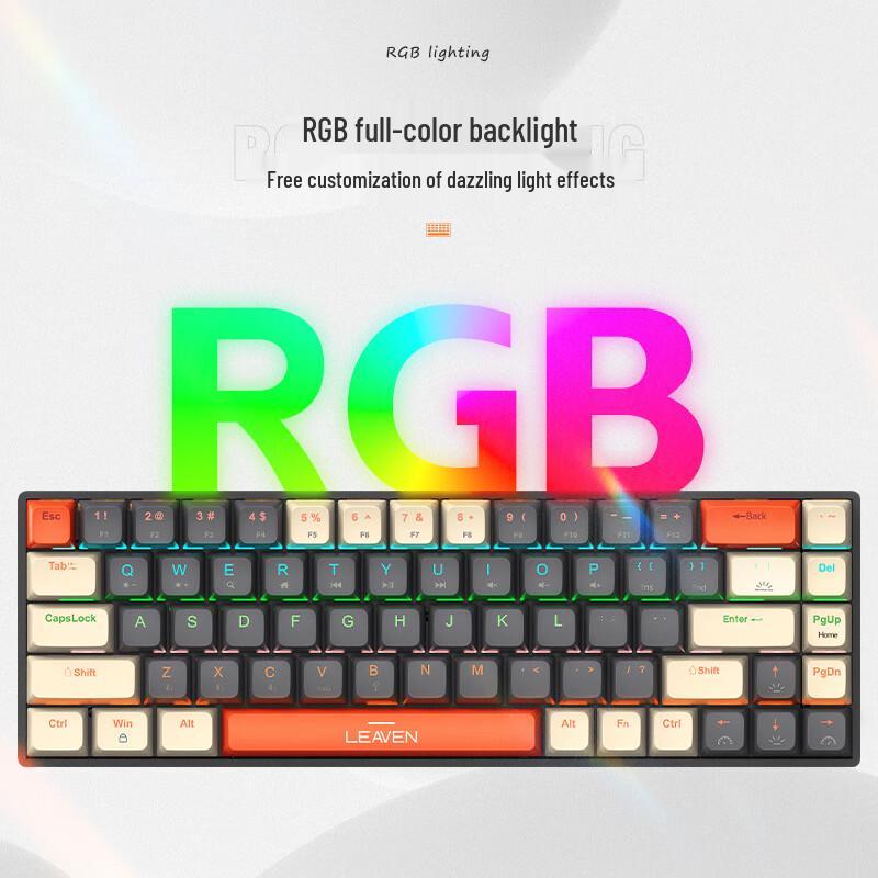 H68 RGB Tri-Mode Hot-Swappable Mechanical Keyboard