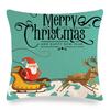 The cartoon Santa Claus is giving out gifts Digital printing short plush pillow covers for sofa office cushion cover home goods
