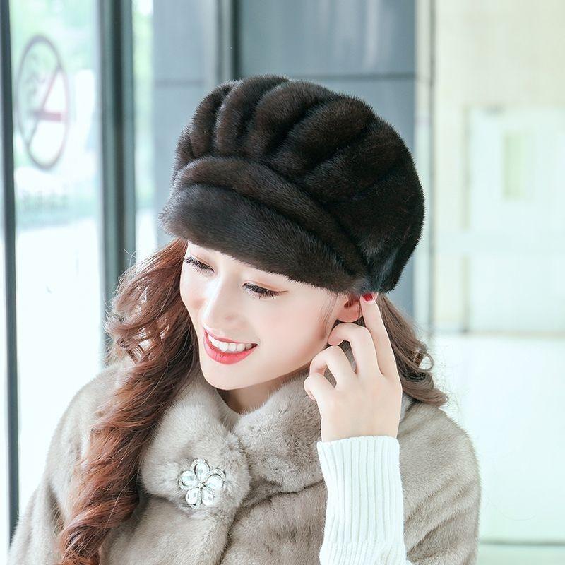 Women's Winter Hat Thickened Warm Ear-protecting Fashionable High-end Luxury Beanie