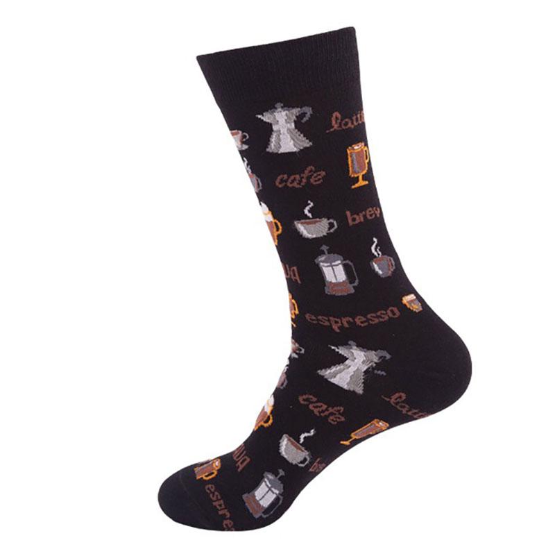 1 Pereche de Șosete Casual pentru Bărbați, cu Model Inedit, la Modă, cu Puncte Romboide Amuzante, Hip Hop, Șosete Medii pentru Femei