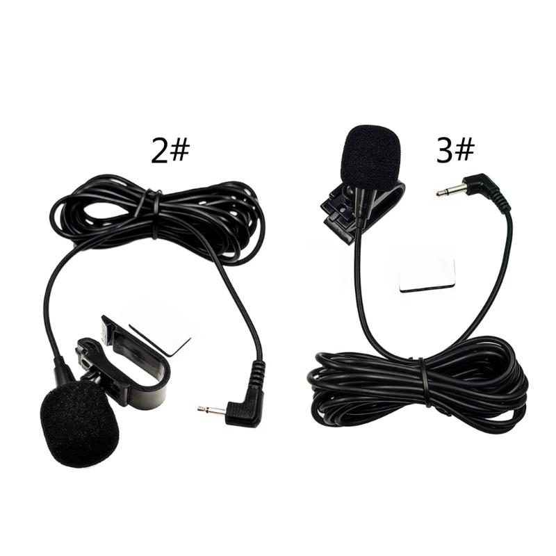 3m Professionals Car Audio Microphone 2.5mm/3.5mm Clip Jack Plug Mic Stereo Mini Wired External Microphone For Auto DVD