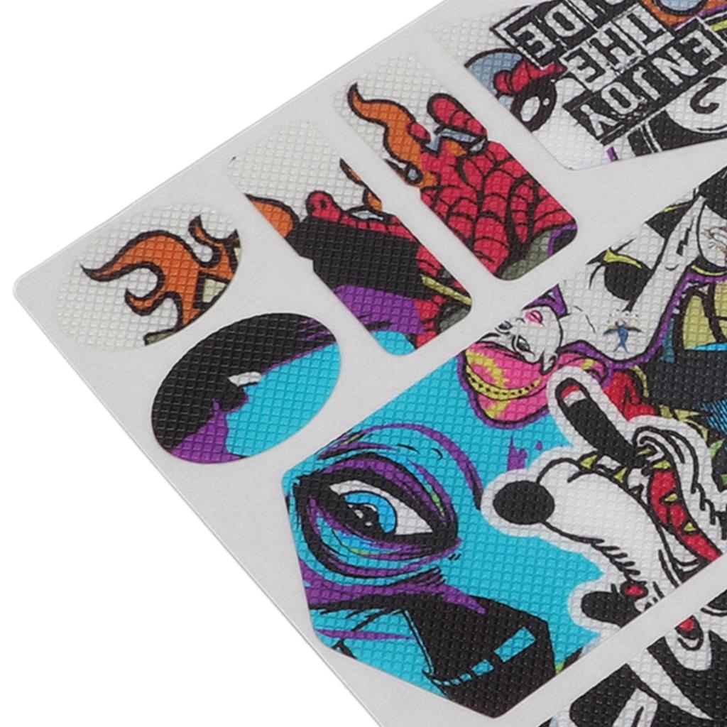 ENLEE 3D Mountain Bike Front Fork Sticker Scratch Resistance Bicycle Protective StickerScrawl Pattern