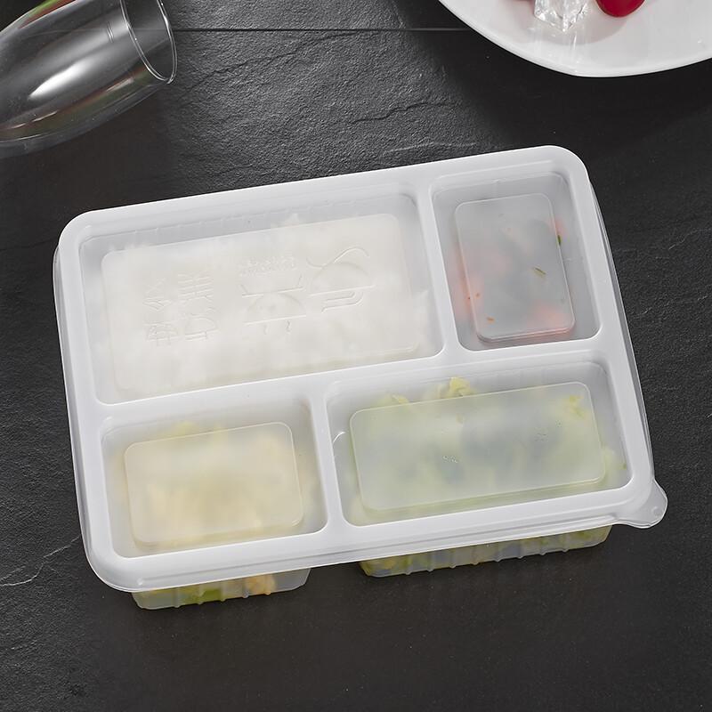 Disposable 4-Compartment Takeaway Lunch Box