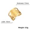 Stainless Steel Religious Adjustable Ring for Men Catholic Christian Faith Amulet Saint Benedict of Nursia Finger Rings Jewelry