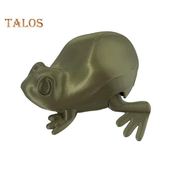 Jumping Frog Toy 3D Printed Frog Model Reptile Figurine Interactive Frog Fidget Toy for Kids And Adults School Projects