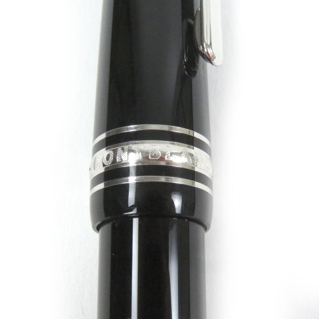 Excellent MONTBLANC Ballpoint pen Meisterstckle Grand Twist type Black Silver mens Used