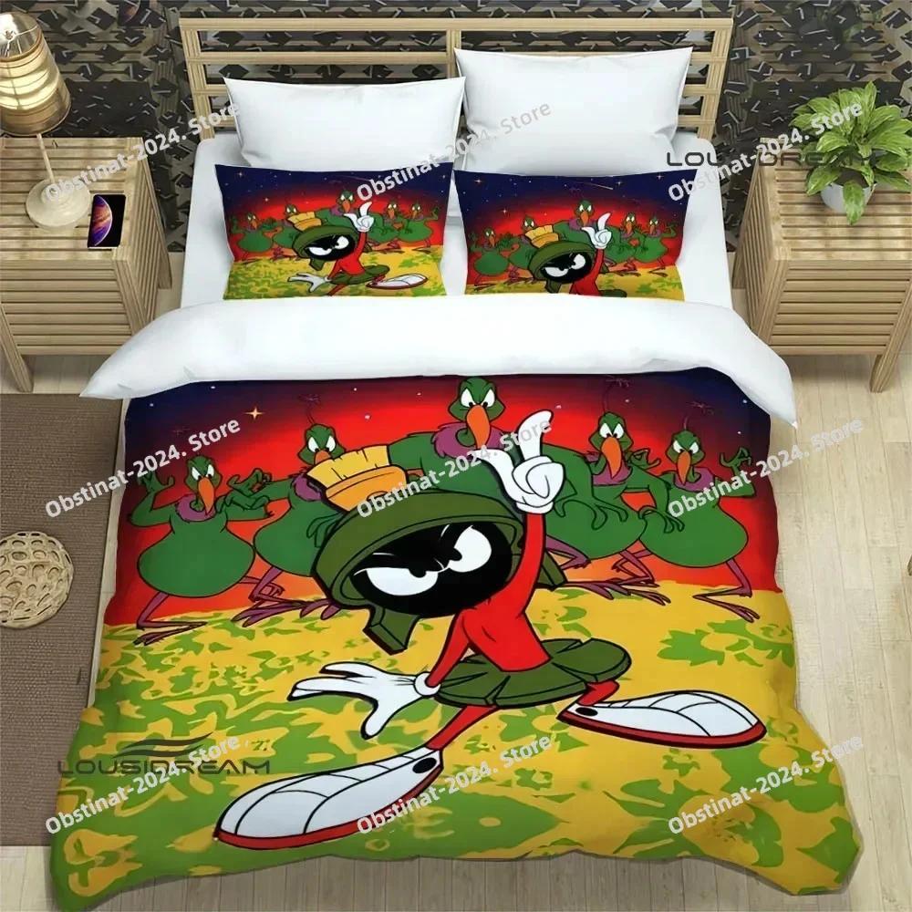 

Comforter 3D Marvin The Martian Cartoon Bedding Set Print With Bed Single Double Queen Super King Size Luxury Gift Comforter (quilt)-EU Single(135*200cm)3pcs