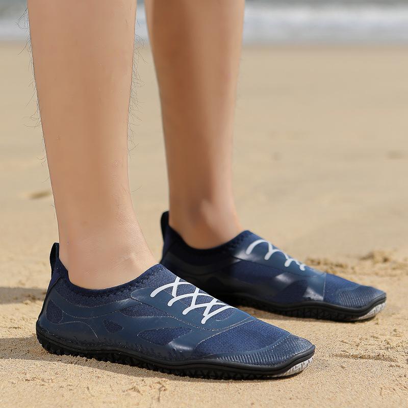 Vannsko for menn Kvinner Elvesko Voksen Svøm Strand Innsjø Svømmebasseng Aqua Sokker Barbeint Hurtigtørrende for fotturer Surfing Kajakkpadling Snøresko