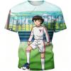 Sommer Freizeit Anime Tsubasa Trikot 3D Herren T-Shirt Damen T-Shirt Jungen Oberteil Kinder Eltern-Kind Schnelltrocknend Kurze Ärmel Kinder T-Shirt