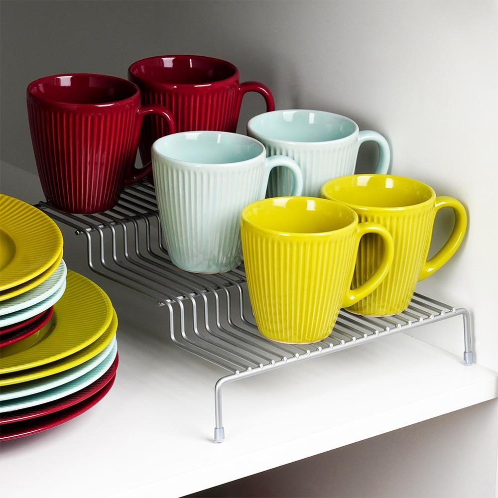 Metal Kitchen Shelf for Countertop, Shelf for Cabinet, Multi-tiered Organizer Stand