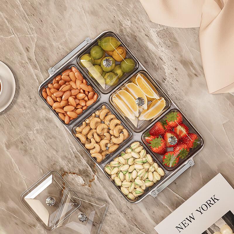 Decorative Divided Snack Serving Platter