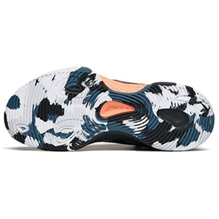 Anta Jianshan 1 Wear-Resistant Non-Slip Mid-Top Basketball Shoes Men Sneakers Black White Gray 112141609-1