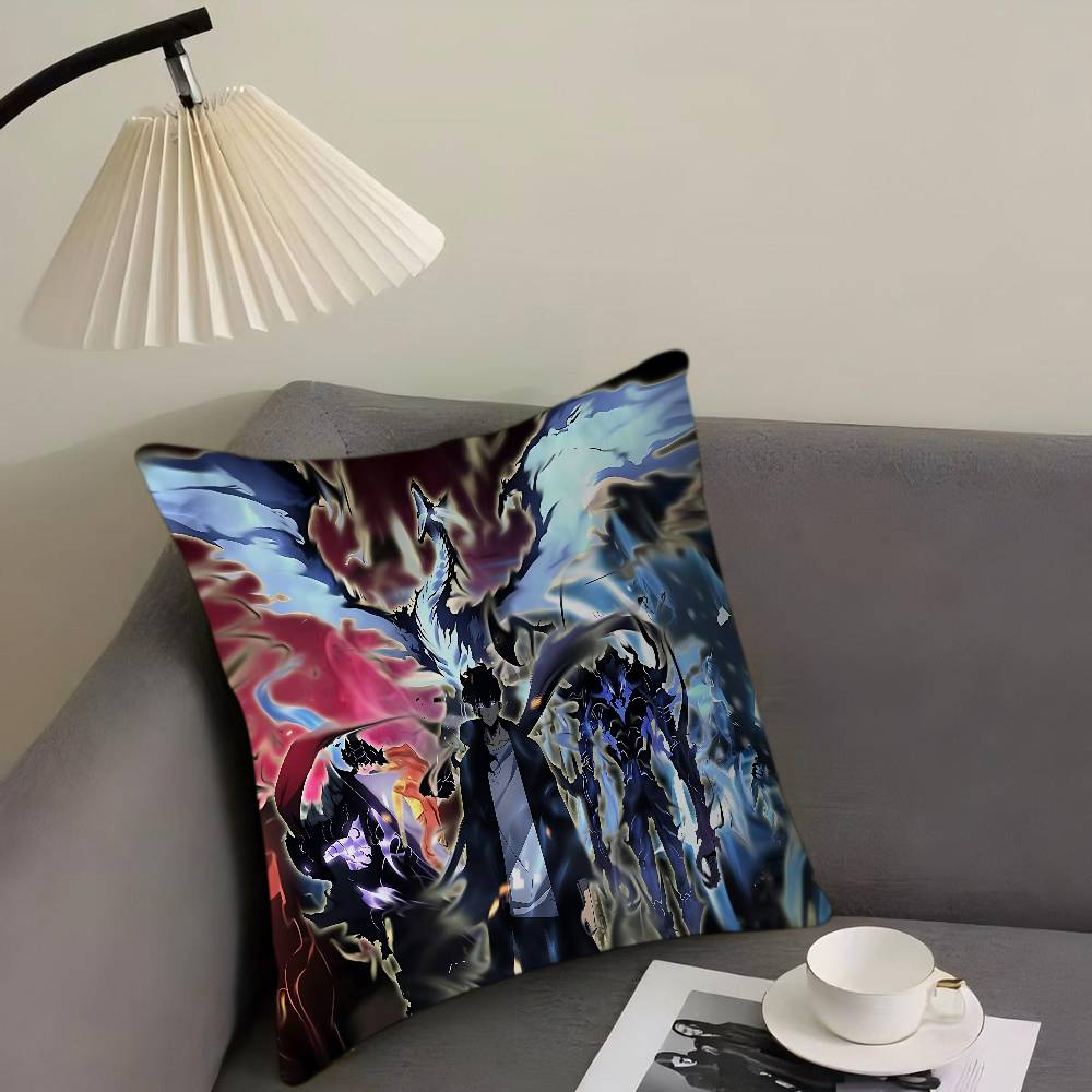 

Аниме S-Solo Leveling Наволочка для спальни и гостиной, декоративная наволочка для подушки на диван 12x12Inch