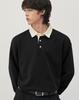WORK ON BODY OFF Cotton Semi-Overfit Pique T-Shirt [Black]