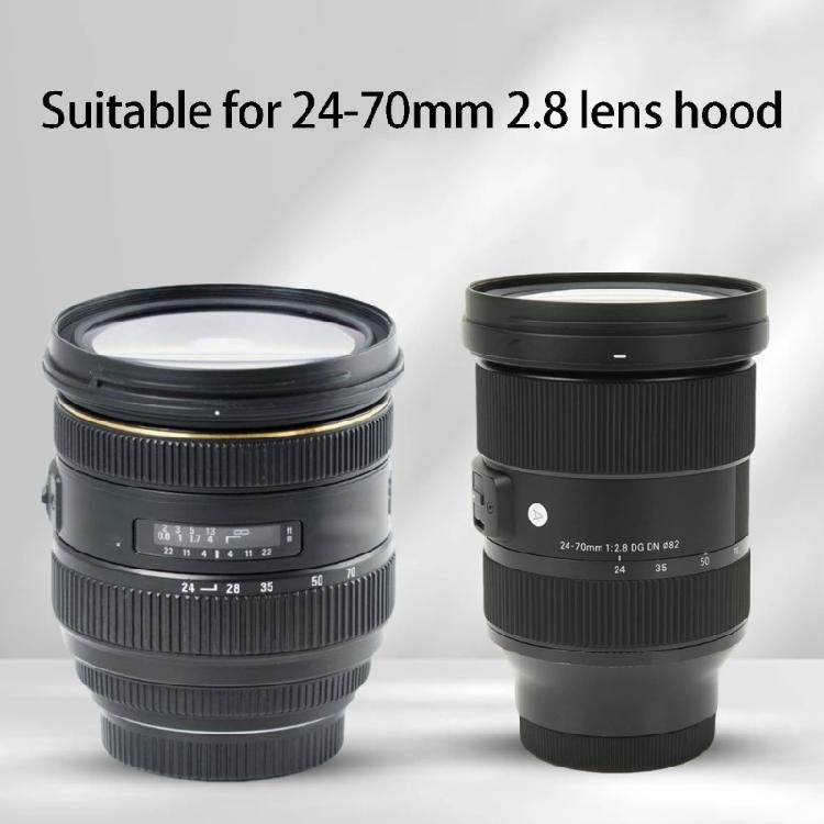 Improved Protections Lens Hood Suitable For 24-70Mm F/2.8 Art And EX HSM Lens Optimized For Wide Angles Use