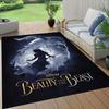 1pc beauty and the beast Pattern Carpet Area Rug Non slip Carpet Hand Washable Floor Mat Suitable For Living Room Bedroom Home Decor Room Decor