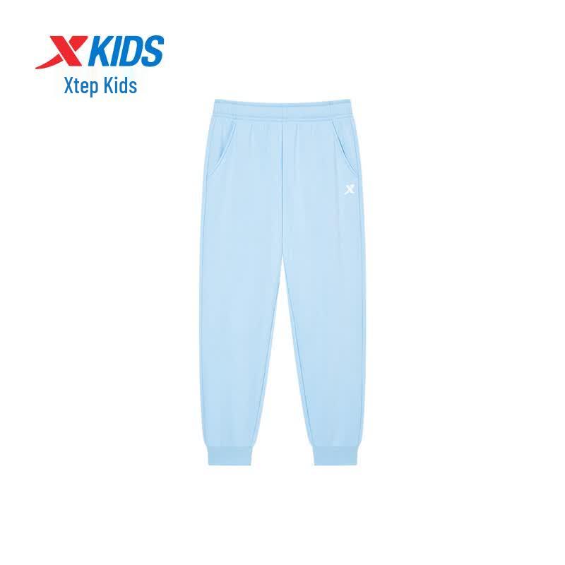 Xtep Kids' Winter Fleece-Lined Cuffed Knit Pants
