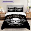 Custom Motorcycles Built Not Bought Bedding (1 * duvet cover + 2 * pillowcase, without core) 2D Flat Soft and comfortable Duvet cover and pillowcase